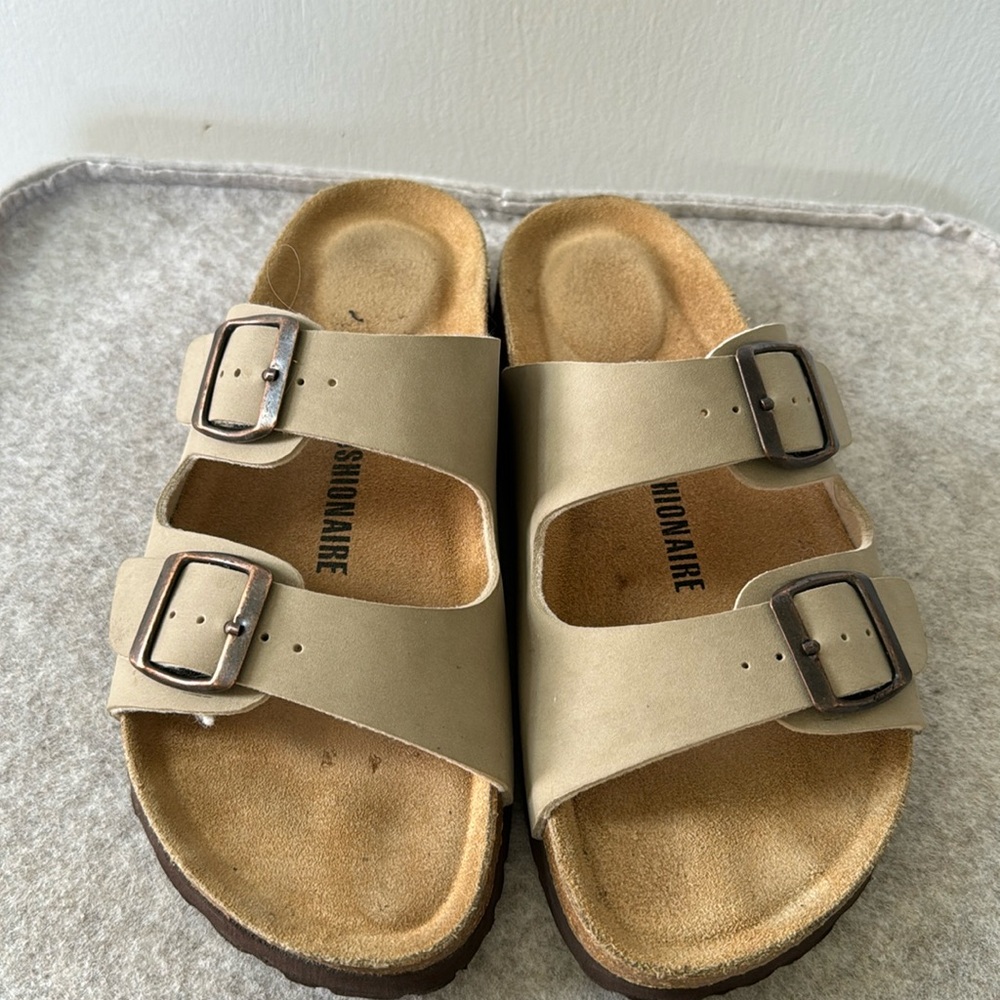 Tan sandals